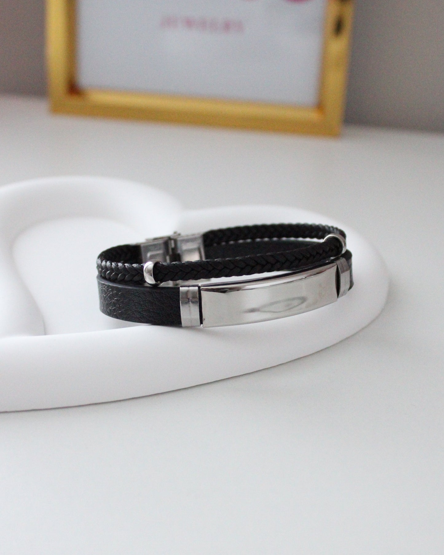 Personalized Men's Double Bracelet