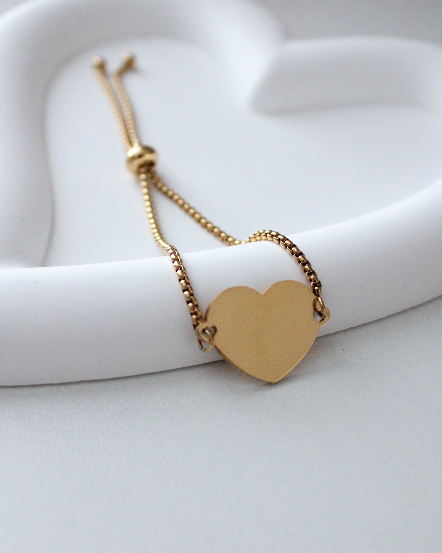 Personalized Heart Bracelet