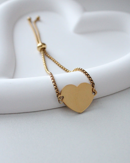 Personalized Heart Bracelet